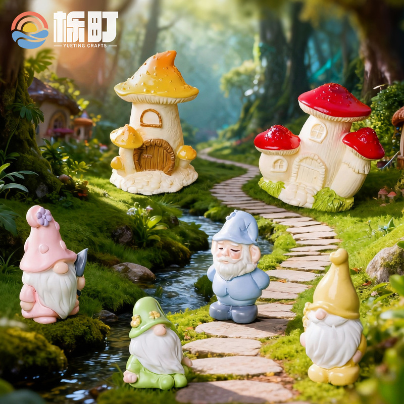Cross-Border New Product Cute Little Gnome Easter Gardening Decoration DIY Adorable Figurine Ornament for Car and Desktop