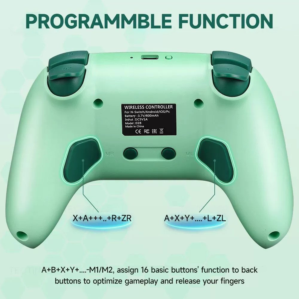 Applicable to Nintendo Switch Pro gamepad with RGB lighting Nintendo Switch controller 4
