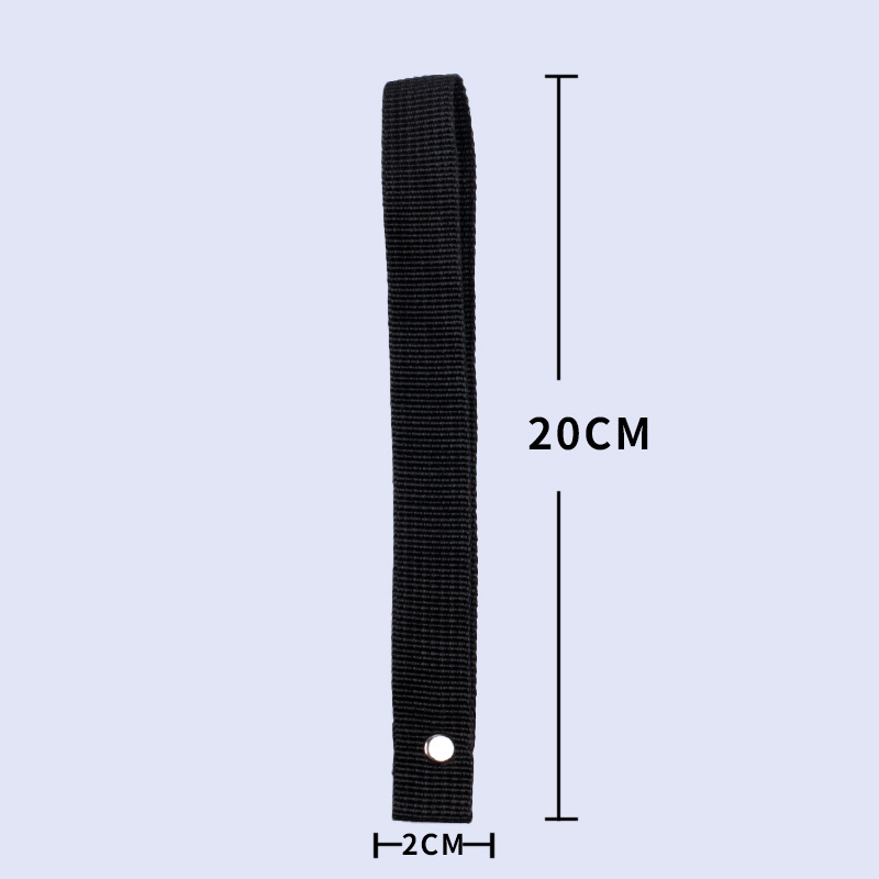 Gancho para coche eléctrico correa remache engrosamiento patrón americano correa perforada para llevar mosquetón bicicleta de carga