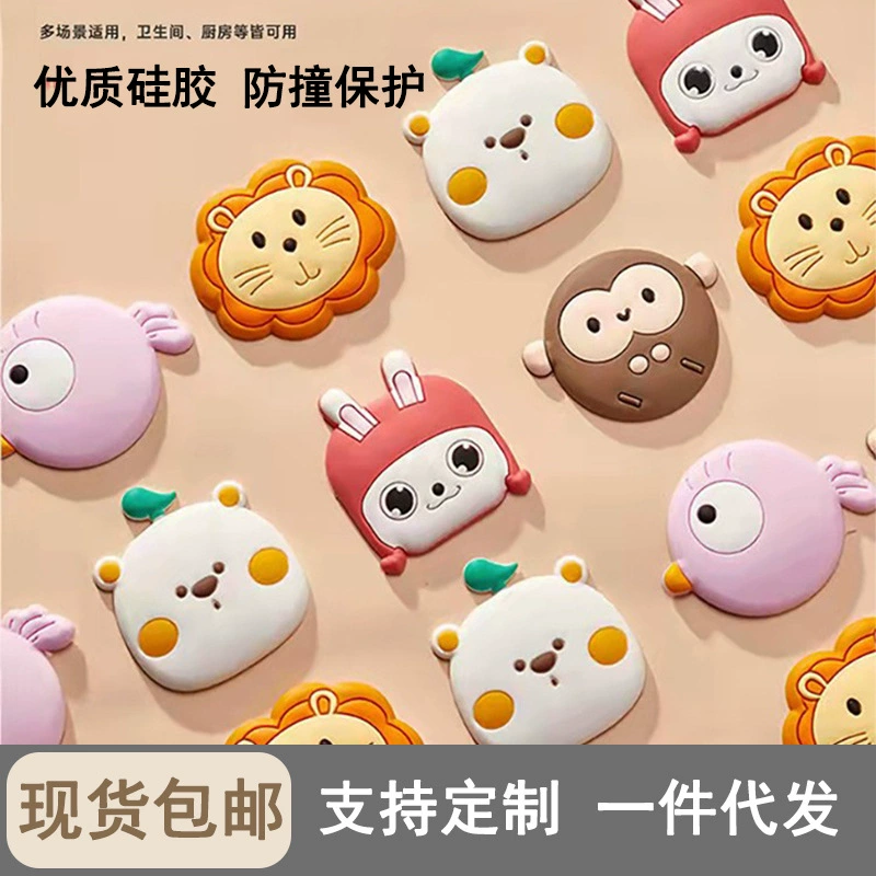 Genuine cartoon creative wall silicone protective hairpins, wholesale, custom-made