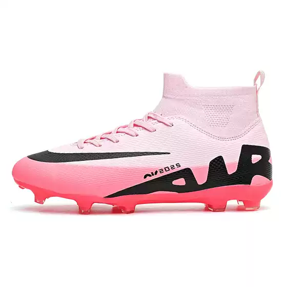Cross border high top football shoes TF broken nail lawn AG long nail male and female children, teenagers, students, adult training shoes
