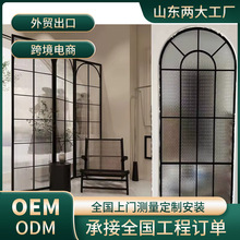 外贸出口极窄边框卫生间门铝合金厕所厨房洗手间门长虹玻璃子母门