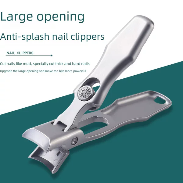 Stainless Steel Large Anti-Splash Nail Clipper Nail Groove Special Large Opening Toe Nail Clipper Cross-Border Nail Clipper Set