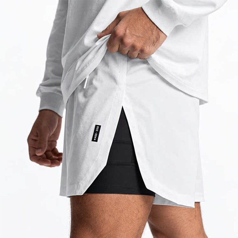 Asrv Summer Men's Sports Shorts American Style Youth Anti-Exposure Multi-Pocket Quick-Dry Shorts Men's Training Shorts