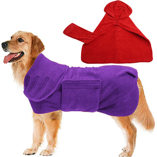 Pet Bath dog bath towel pet absorbent quick-drying bathrobe microfiber bath towel bathrobe pet supplies