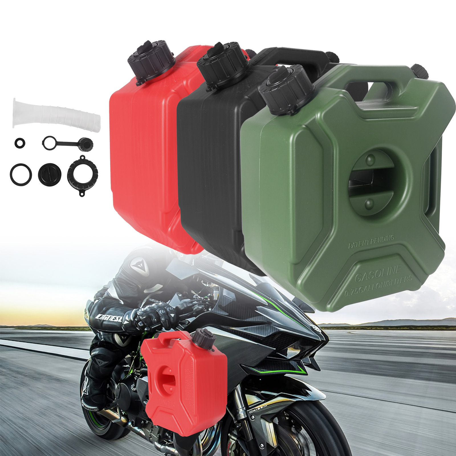 Oil Drum, Gasoline Drum, Off-Road Vehicle Spare Oil Drum, Car and Motorcycle Anti-Static Portable Emergency Oil Can