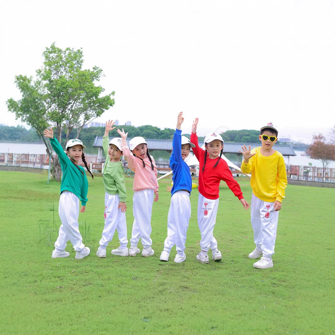 Детская спортивная форма для черлидинга, форма для детского сада, форма для учащихся начальной школы, церемония открытия, групповое представление, длинные рукава, этнический стиль