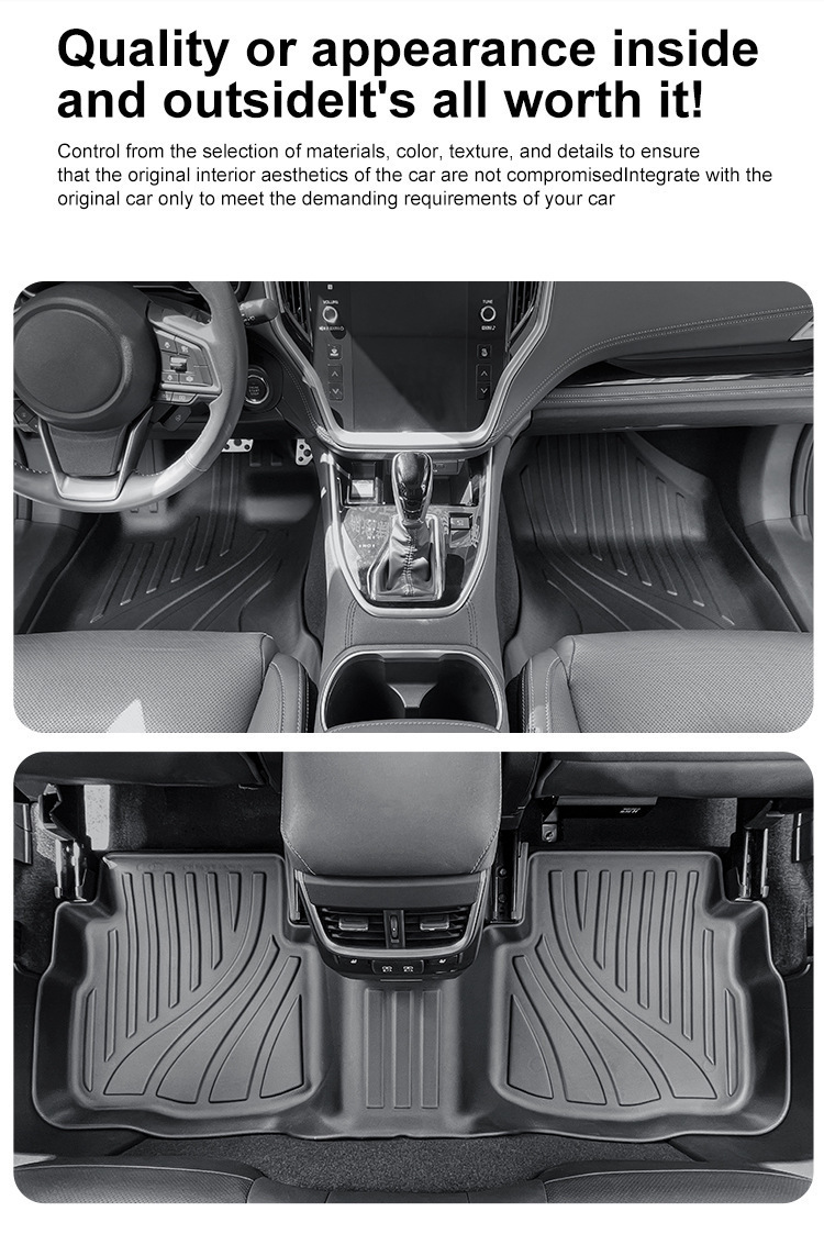 Floor Mats TPE for 20-24 Subaru Outback/Legacy