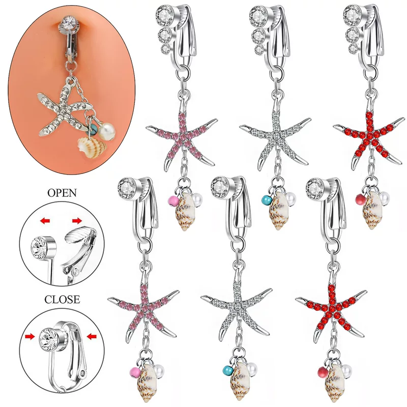 (Cross-border trading), belly button piercing, pendant pearl