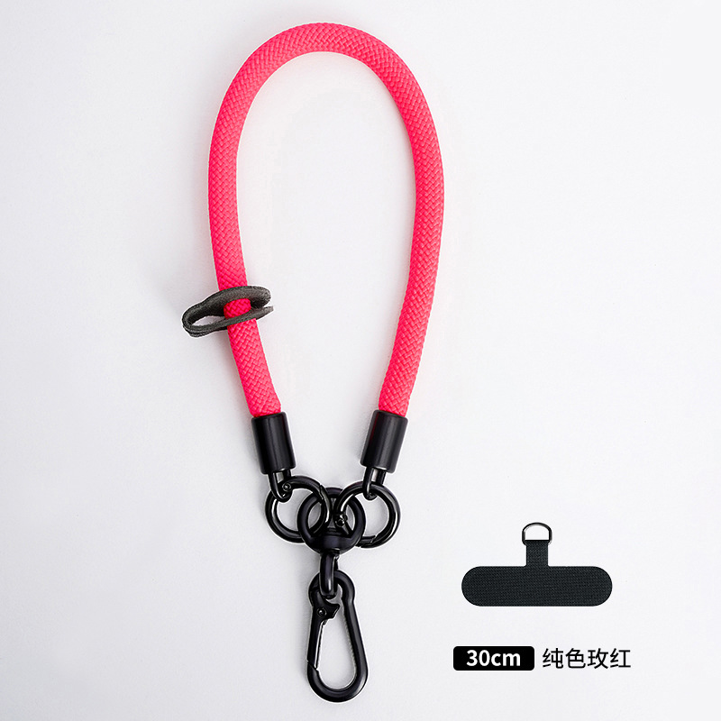 Cordón de teléfono móvil al por mayor crossbody ajustable avanzado Halter muñeca tejida Sling back clip caja del teléfono móvil correa de cordón