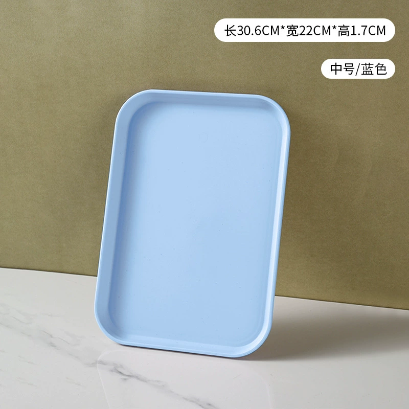Nordic INS wheat straw trap household color plates commercial barbecue bakery dish large plastic tea plate