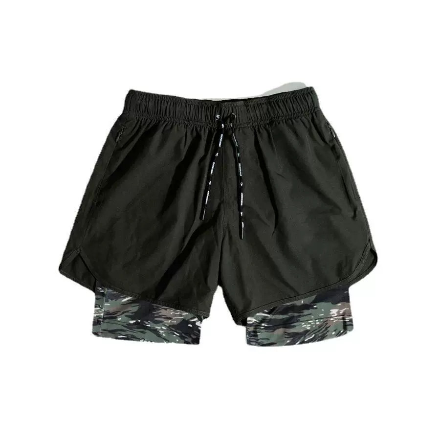Summer travel trousers for leisure with zipper, quick dry shorts for gym