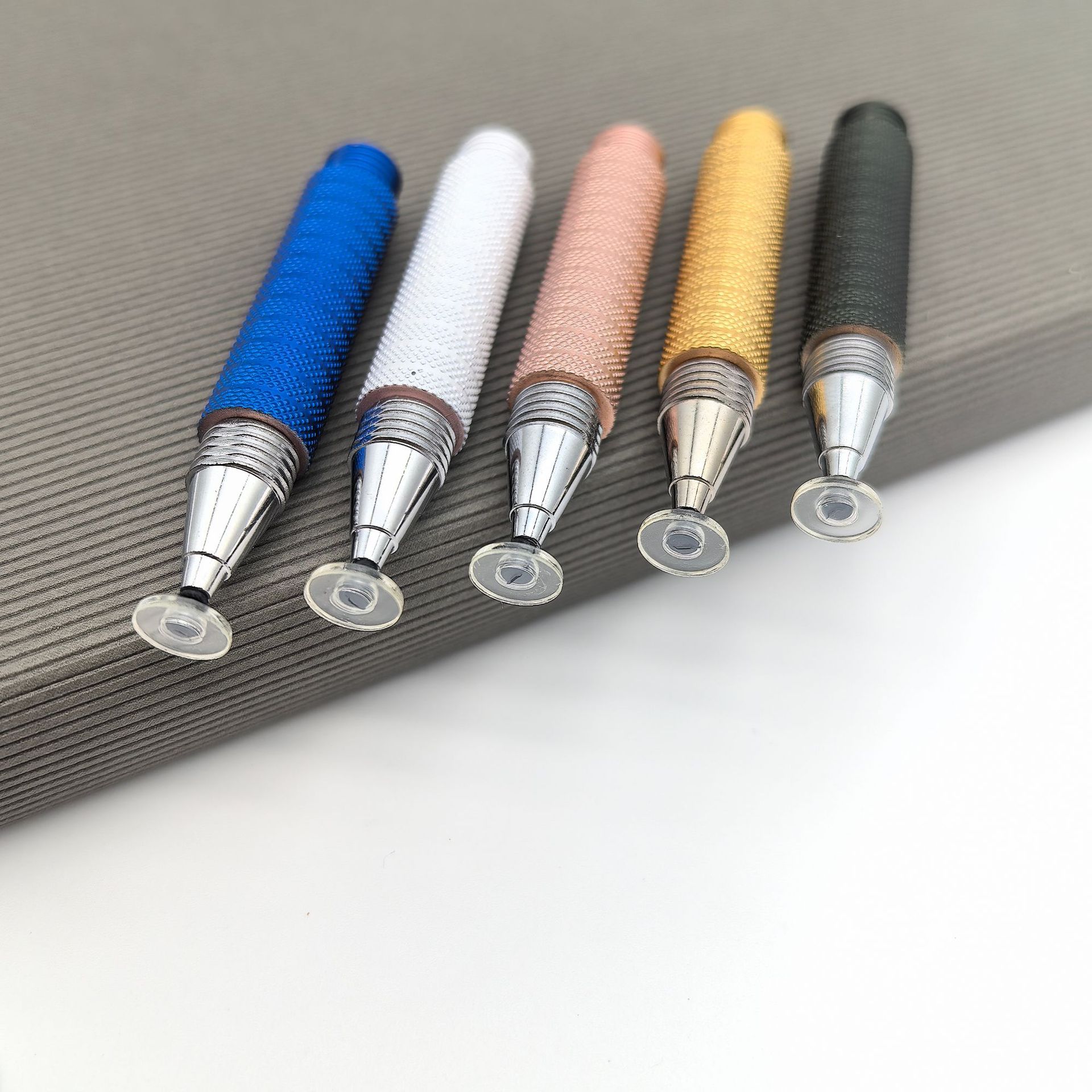 Lápiz de condensador de doble cabeza lápiz de silicona de doble propósito lápiz de video de pintura de oficina lápiz de disco