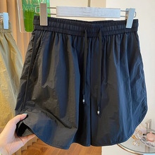跨境工厂泰国休闲运动短裤女夏季速干高腰松紧宽松阔腿裤抖音淘宝
