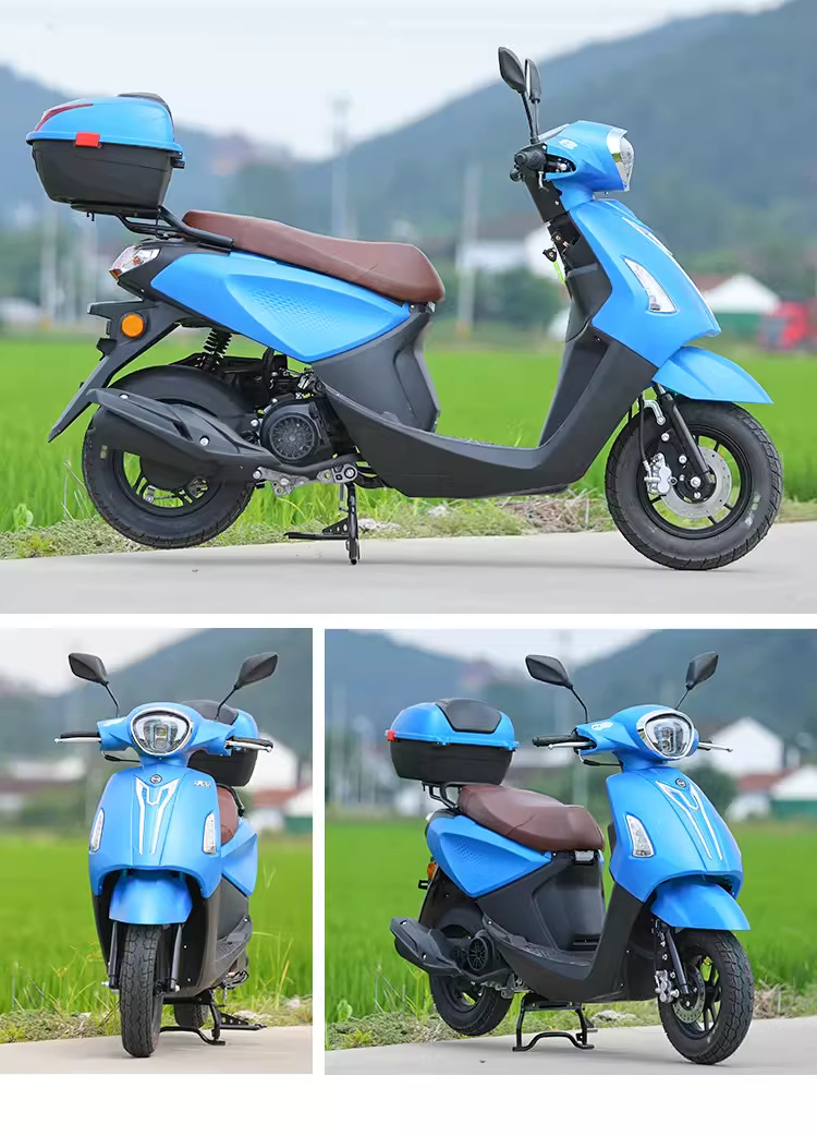 Domestic Electric-Injected Two-Wheeled Motorcycles for Men and Women, Large Fuel-Powered Scooters, Jinlangwang Commuter Adult Scooters