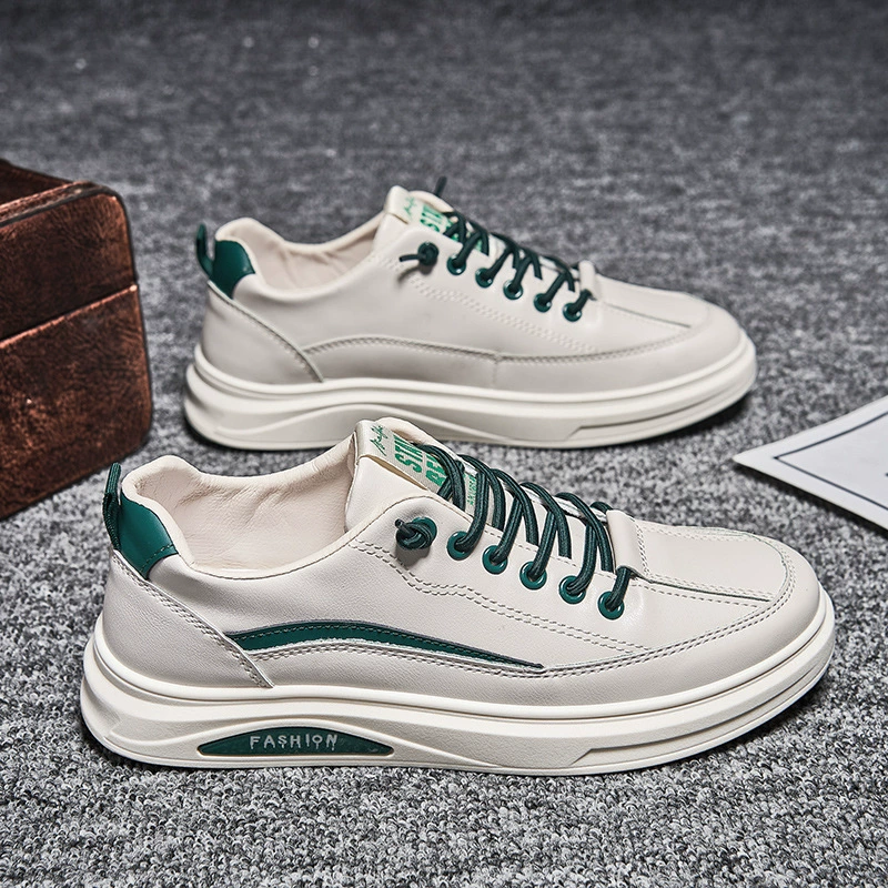 Весной и летом новые деловые повседневные маленькие белые туфли