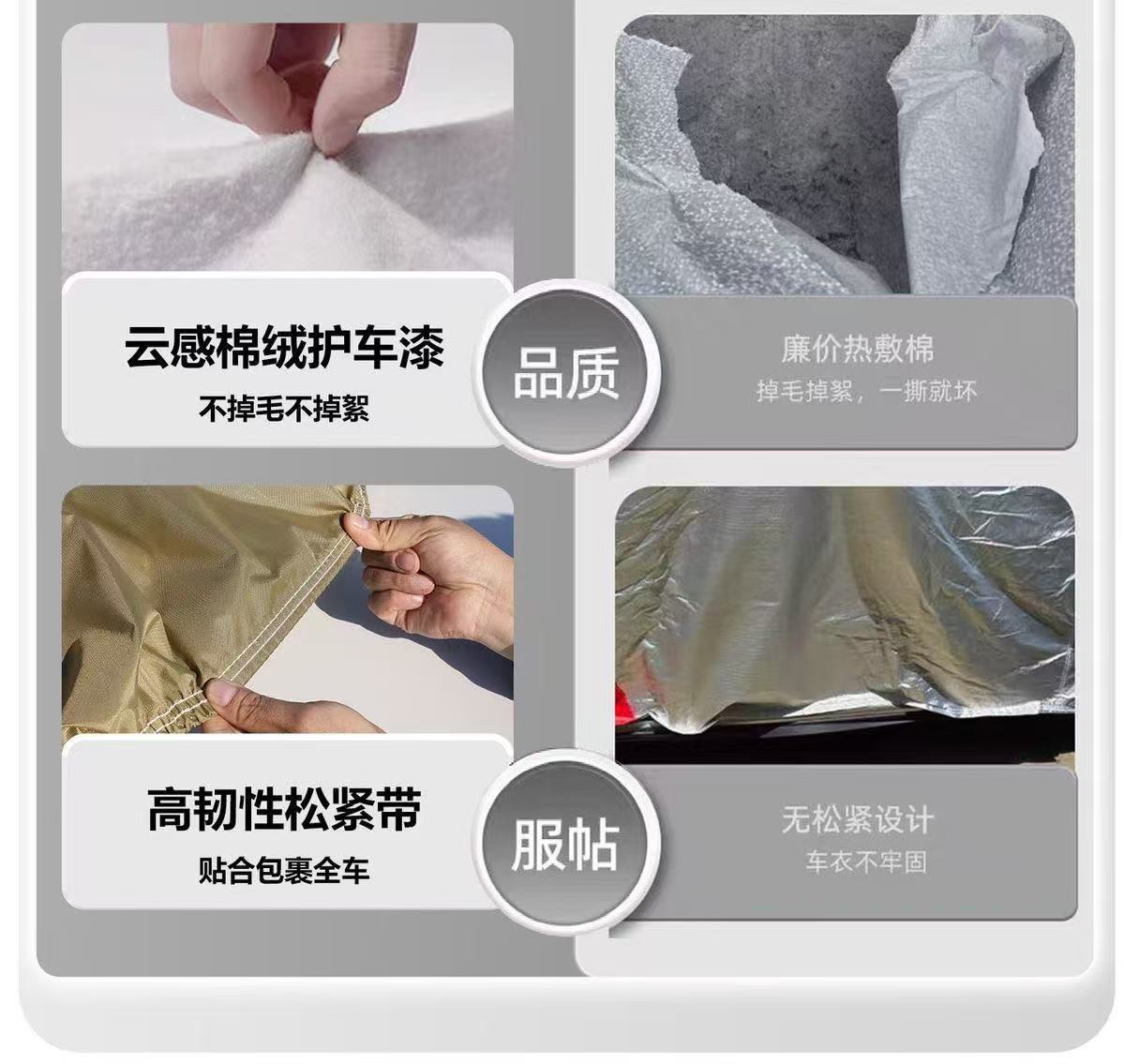 Cross-Border Foreign Trade Amazon Car Cover, Full Cover, Sun Protection, Heat Insulation, Rain and Snow Protection, Dustproof, Suitable for All Seasons