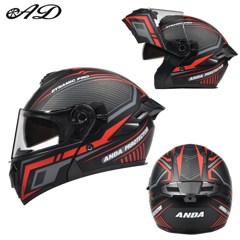 Casco de motocicleta eléctrica AD, casco de seguridad de invierno para hombres y mujeres, casco completo general de cuatro estaciones, casco de certificación 3C