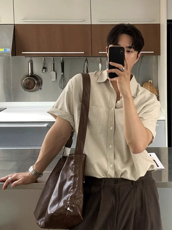 Summer thin shirt, jacket, Korean style, oversize, high-quality style