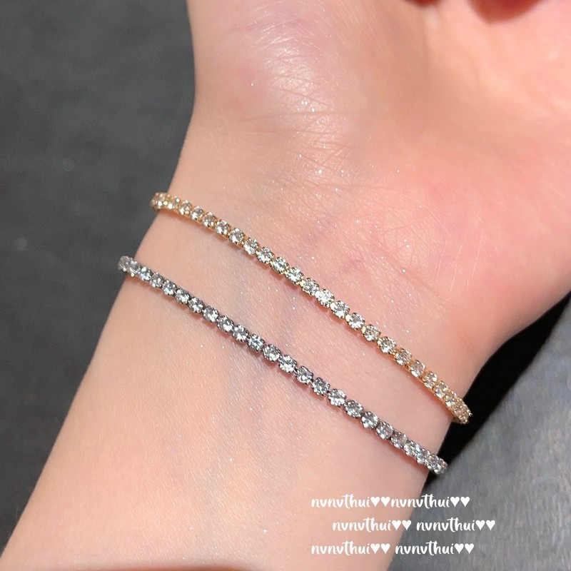 Sparkling Star Zircon Bracelet Rich Gold Plated 18K Gold Crushed Diamond Zircon Bracelet Stacked