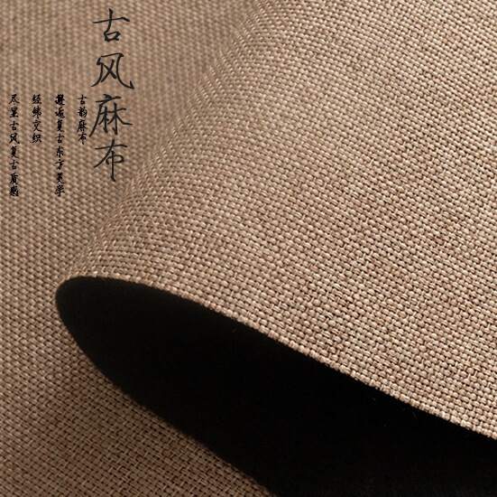 [Selected Vintage Linen Fabrics] Retro Traditional Photography Background Cloth, Textured Food Photography Background Props