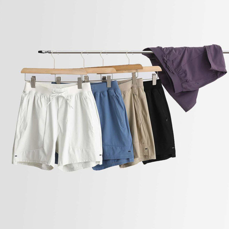 Anti-Wrinkle, Quick-Drying, Lightweight, Breathable, Summer Men's Outdoor Sports Water-Repellent Casual Running Shorts