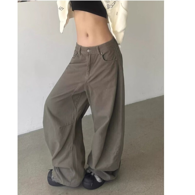 American Retro Style Banana Pants Casual Loose Workwear Trendy Work Jeans Unisex American Retro Style Banana Pants Casual Loose Workwear Trendy Work Jeans Unisex
