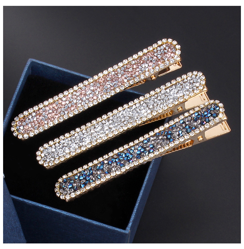 Classic Style Solid Color Rhinestone Hair Clip display picture 2