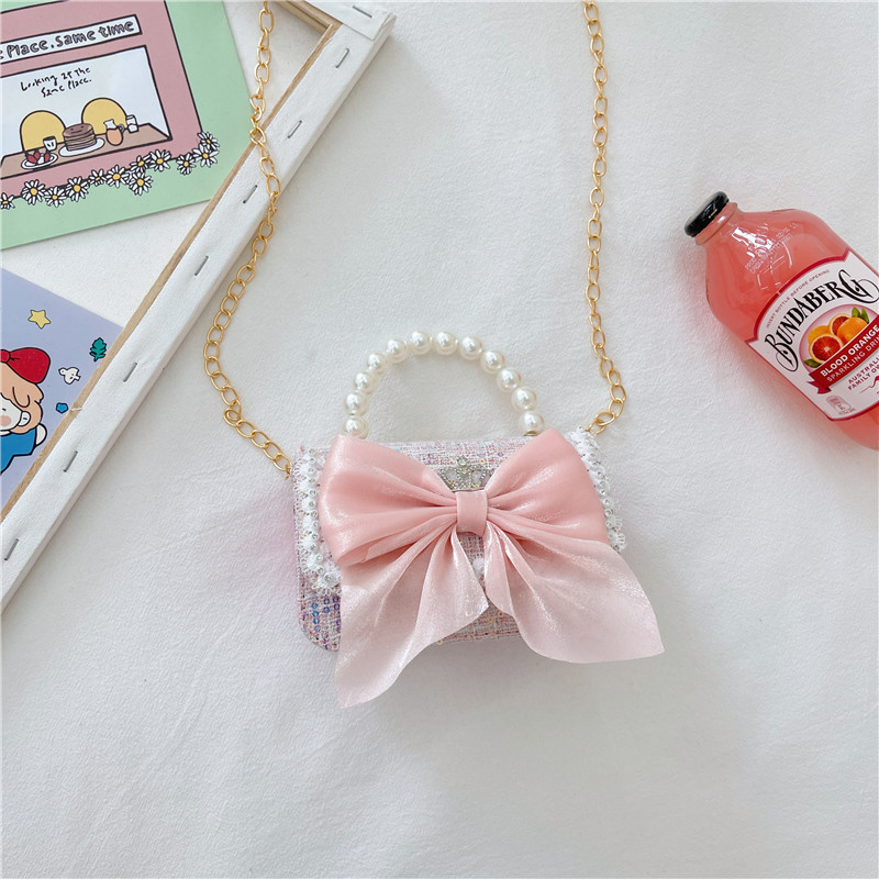 Baja de arco para niños ropa para niños bolsas lindas bolsas de cambio 2024 nuevo pañuelo de cáscara dura bolsas de tramo inclinadas bolsas de princesa de niñas