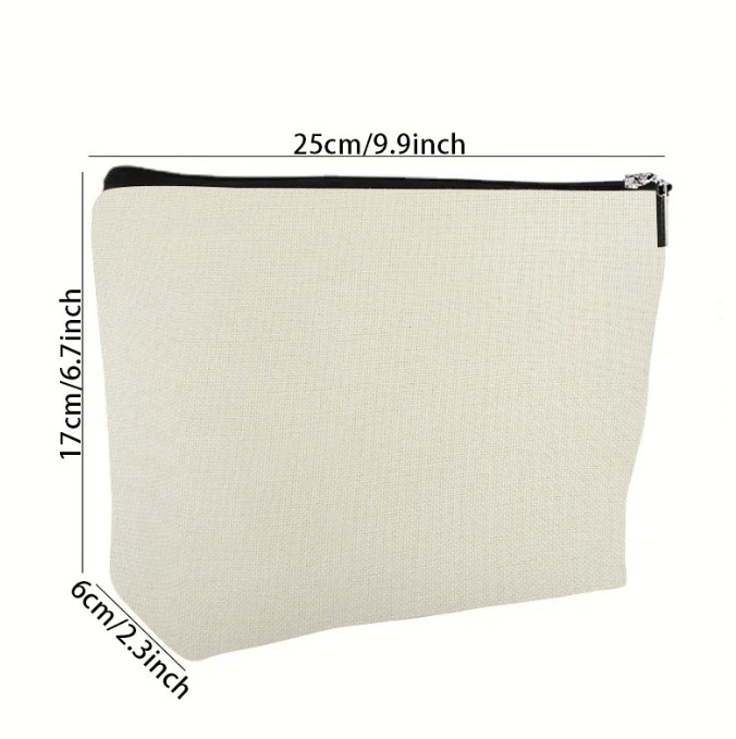Новая косметичка из тонкого льна от Amazon, многофункциональная портативная сумка для хранения, простая стильная сумка для помады, готовая к продаже