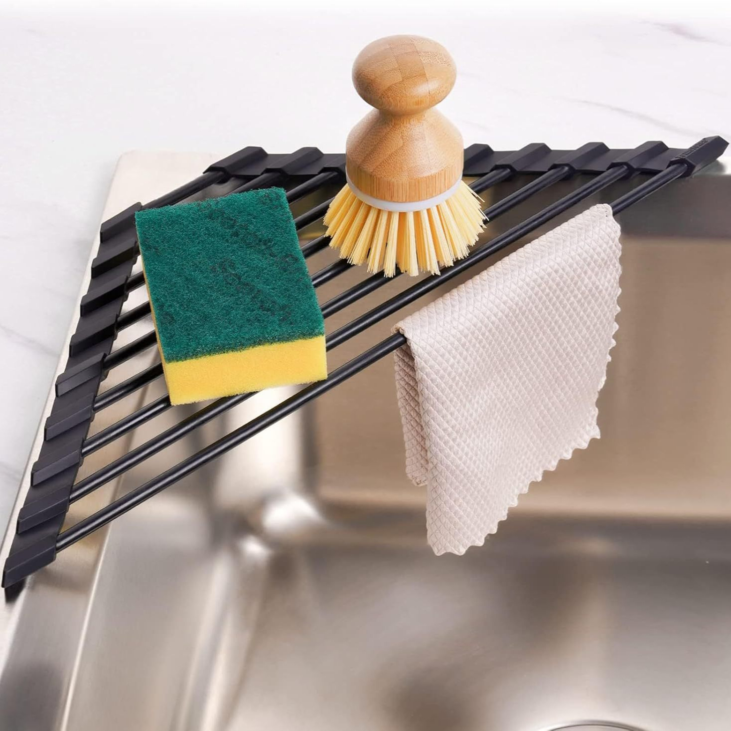 Silicone foldable drying rack