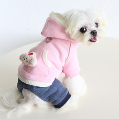 Petstyle 苹果狗加绒四脚衣 2025秋冬新款 狗狗猫咪服装宠物狗衣