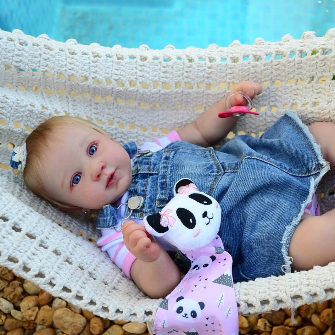 NPK21inch denim correa falda Piper muñeca simulación para niños regalos de vacaciones suministro de comercio electrónico transfronterizo