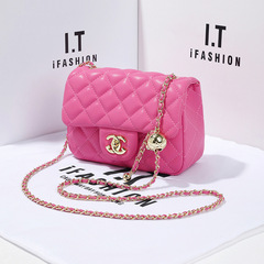 Fatty Fang Golden Ball Bag 2023 New Small Fragrance Style Crossbody Bag High-end Shoulder Bag Trendy Fashion Women's Bag