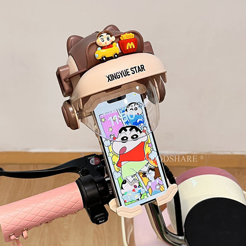 電気自動車携帯電話ホルダーかわいい漫画クロミバッテリー車オートバイユニバーサル耐衝撃サイクリングナビゲーションホルダー|undefined