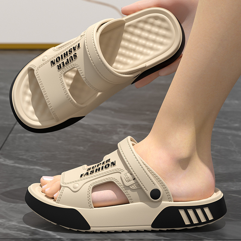 Thick-Soled Sandals for Men in Summer 2025 New Outer Wear for Drivers Driving Non-Slip and Deodorant Two-Wear Eva Slippers for Men