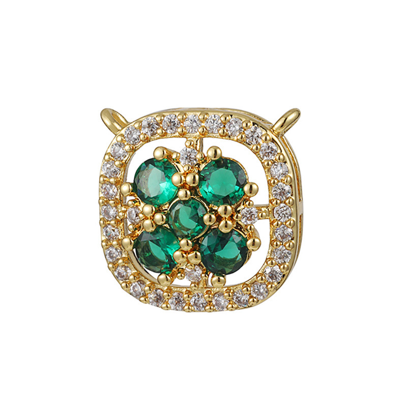 Joyas transfronterizas colgante de rubí esmeralda ligero de lujo accesorios de acero de titanio collar no decolor cadena clavícula
