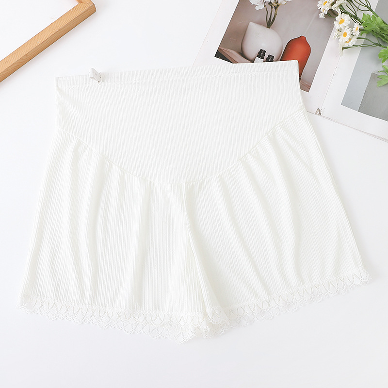 Pantalones de embarazo de verano ultra delgados leggings de hielo sueltos pantalones cortos de verano ajustables