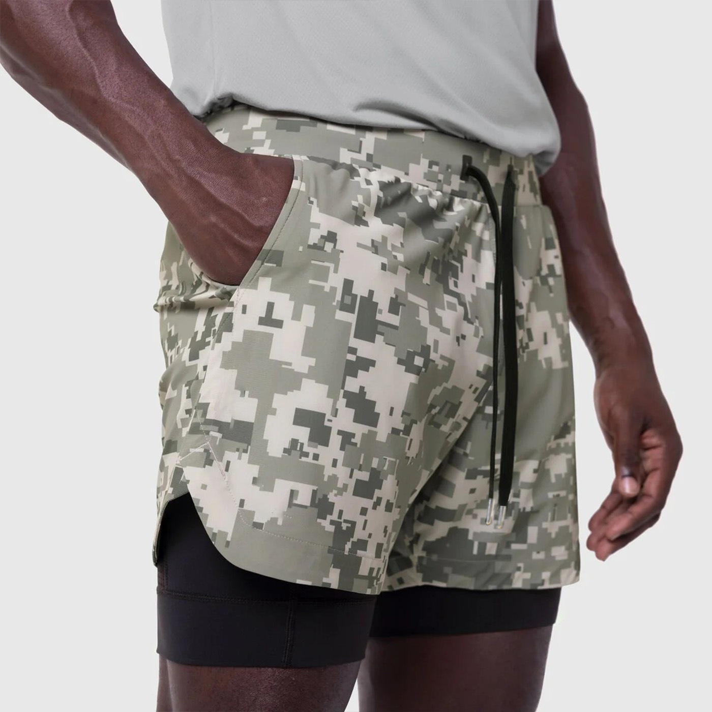 Men’S Performance Training Shorts – Lightweight Polyester Basketball Running Shorts With Breathable Liner & Drawstring (Black/Navy/Camo, S-Xxxl)_voghion.com