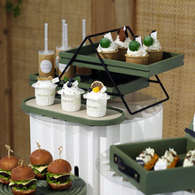 仿真食品摆件 橱窗软装 奶油蛋糕模型 美食摄影道具 户外婚礼摆件