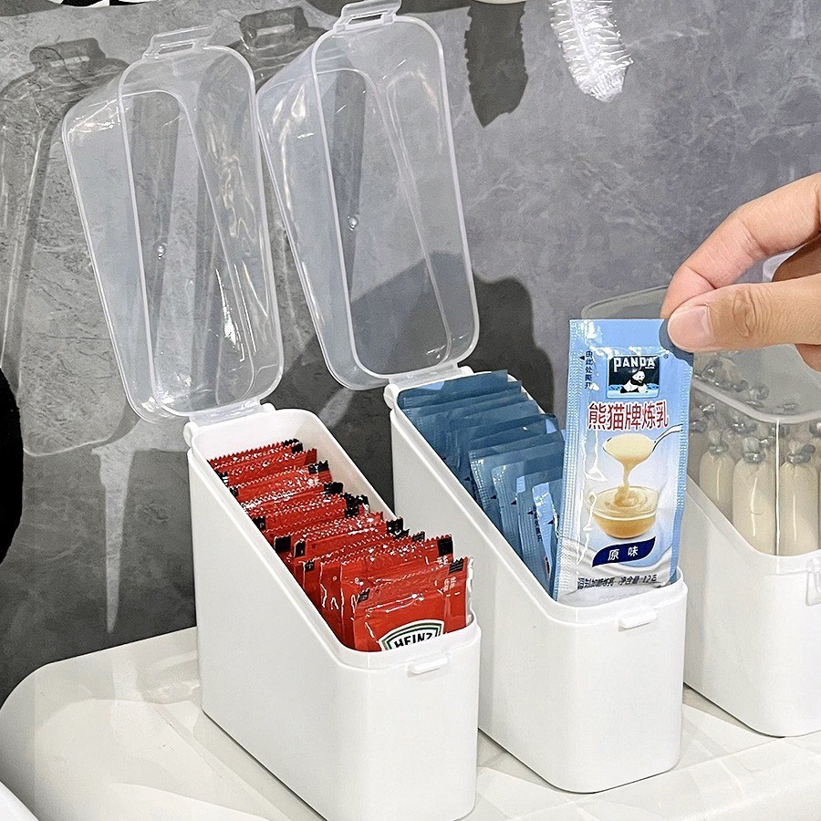 Refrigerador doméstico puerta lateral caja de acabado de cocina tipo tapa doblada caja de almacenamiento de refrigeración caja de almacenamiento al por mayor