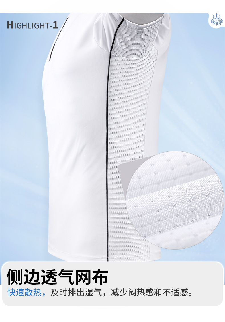 Áo polo nam golf PGM tay ngắn thấm hút nhanh khô — KUZ200-Quần dài màu xanh hải quân, YF771-Trắng tay ngắn, KUZ200-Quần trắng, KUZ200-Quần đen chi tiết 7