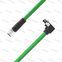 M12���DRJ45�Ϗ������I��̫�W��4оD�ͷ�ˮ�B����