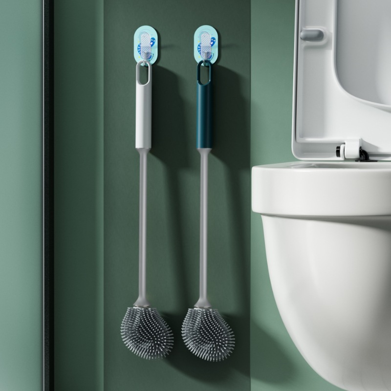 Escobilla de baño golf de silicona flexible con mango largo_voghion.com