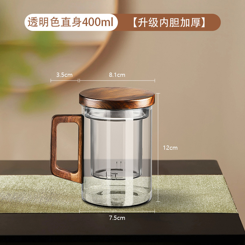 Transparent straight body 400ml [upgraded and thickened inner tank] $%&&()_+[]