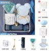 Gray—Short Cup Spoon Gypsophila Bear Towel Paper Candy Box-19.5x19.5x9cm