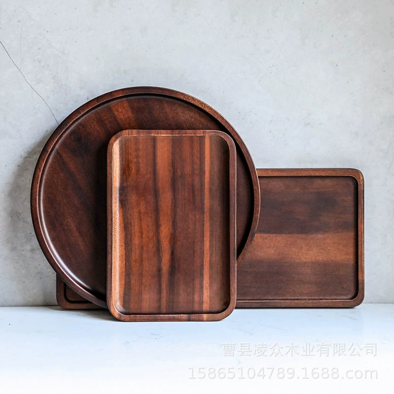 Кофейный поднос новый китайский чайный поднос Xiangsi деревянный прямоугольный круглый чайный поднос деревянный поднос для B & B