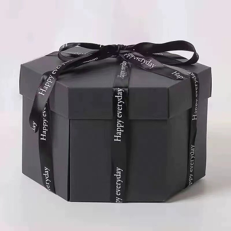 New hexagonal explosion box diy handmade album surprise gift box creative explosion gift box cross-border album