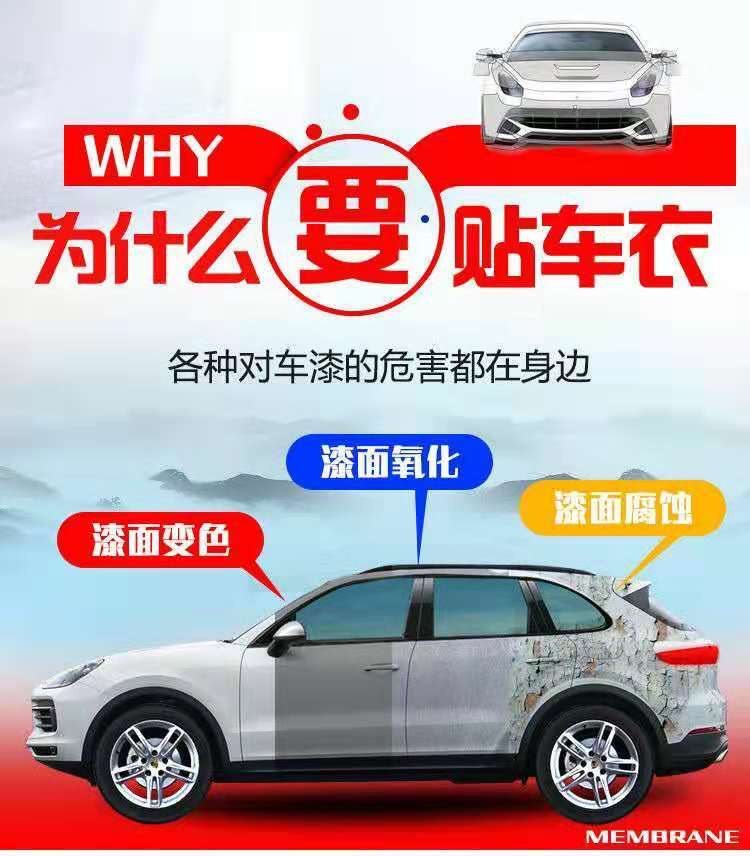 Car TPU invisible car paint protection film TPH transparent self-repair protective anti-scratch full-body car wrap