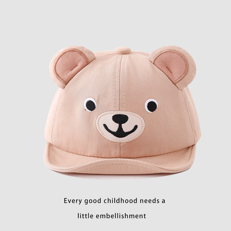 Primavera bebé gorra de lengua suave gorra de dibujos animados bonita sombrero de sol para niños y niñas sombrero de verano delgado